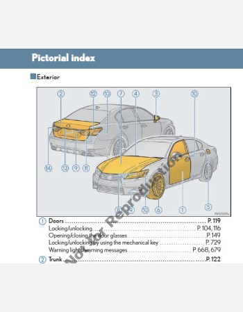 lexus gs 250& gs 350 2012-2013 owners manual